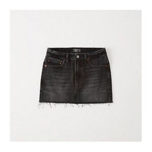 Abercrombie & Fitch Black Denim Micro Mini Skirt